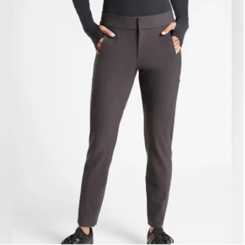 Athleta Petite Charcoal Gray Stellar Trouser Pant